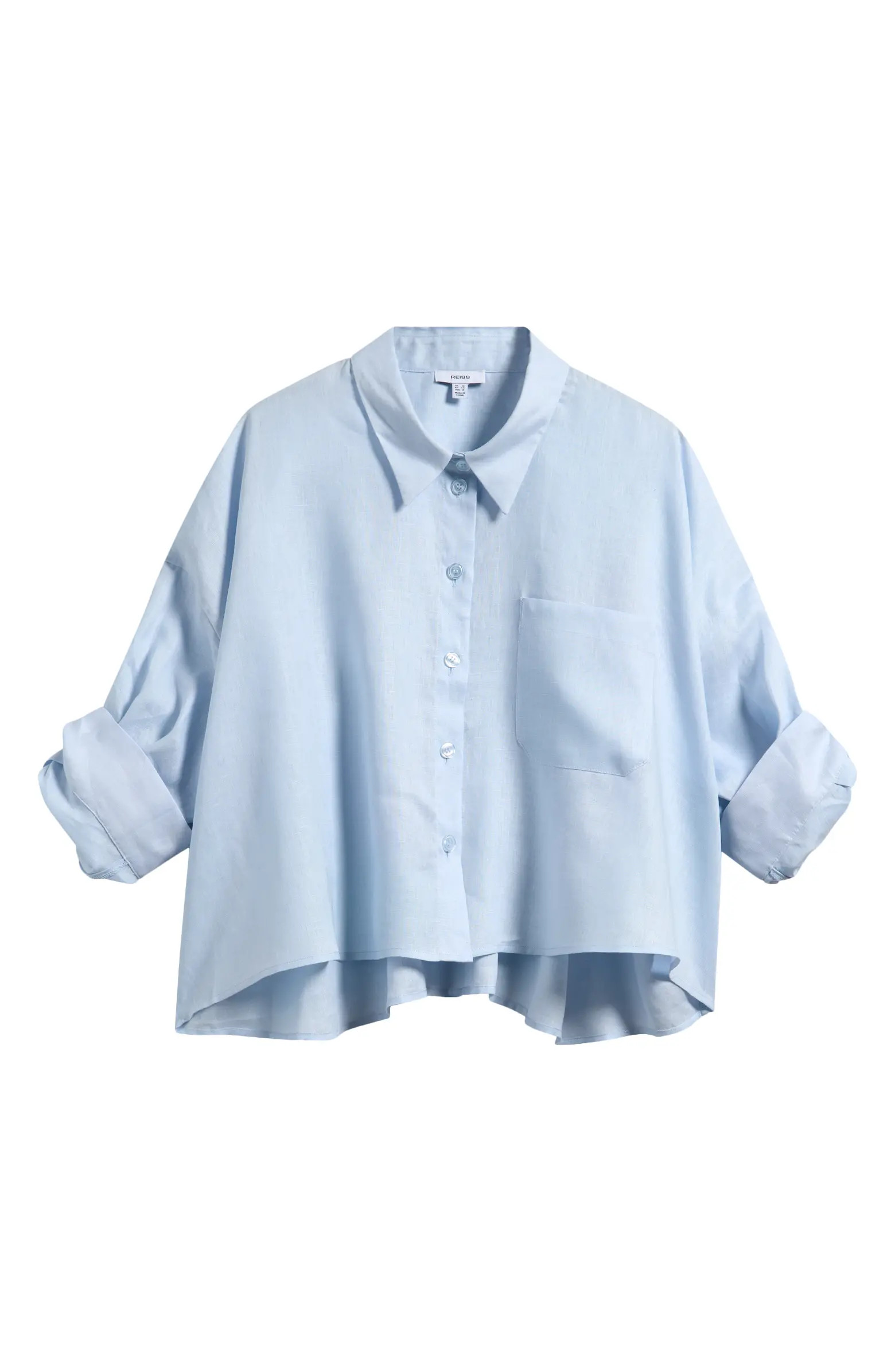 Reiss Solena Linen Top | Nordstrom | Nordstrom