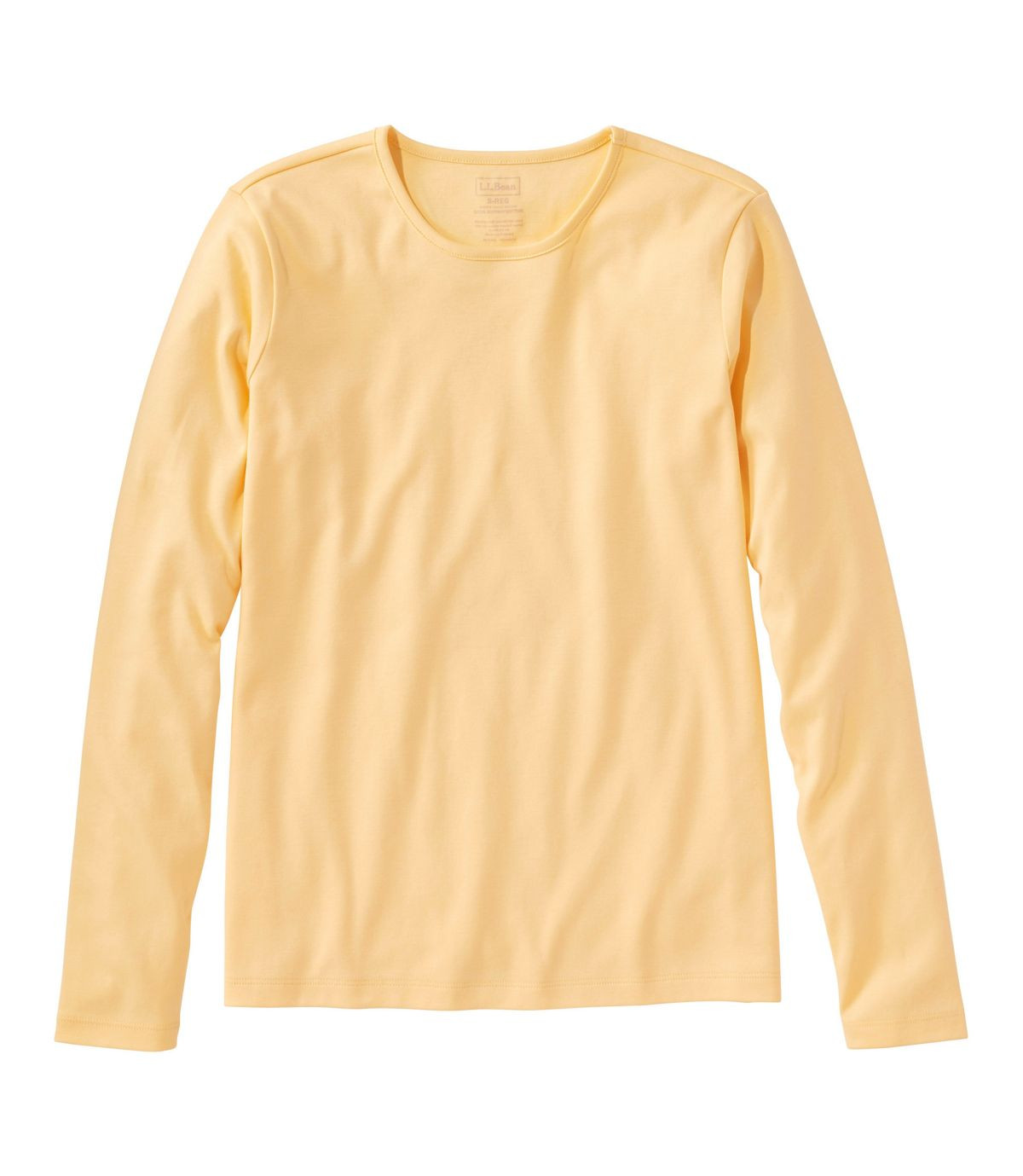 Women's Pima Cotton Tee, Long-Sleeve Crewneck | L.L. Bean