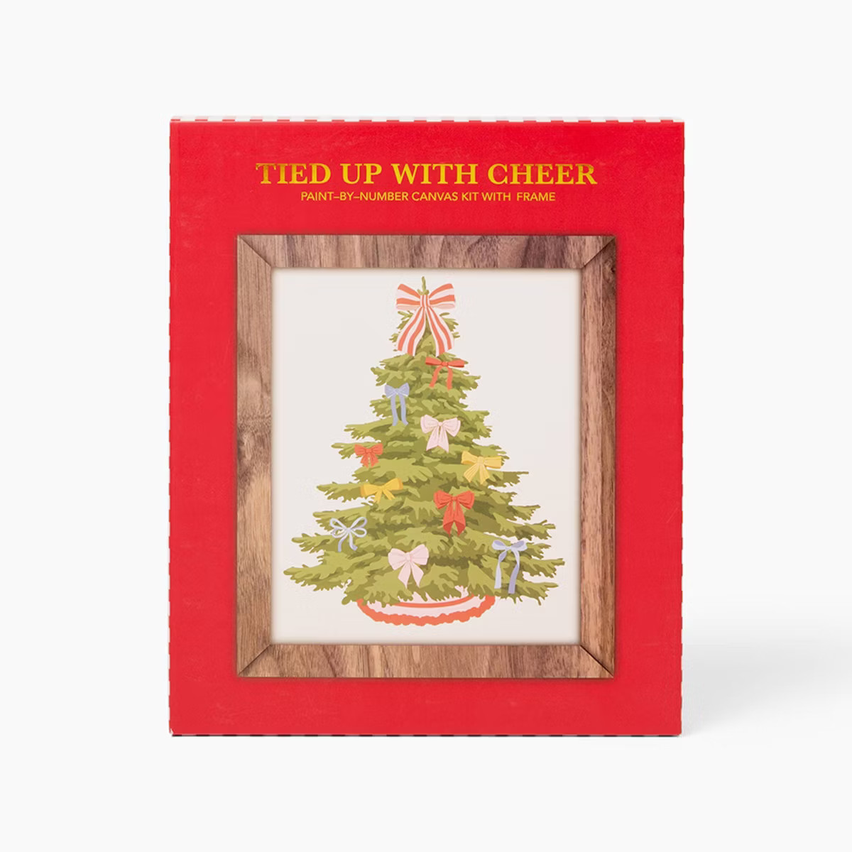 Love x June Christmas Tree Paint-By-Number Canvas Kit with Frame | Target