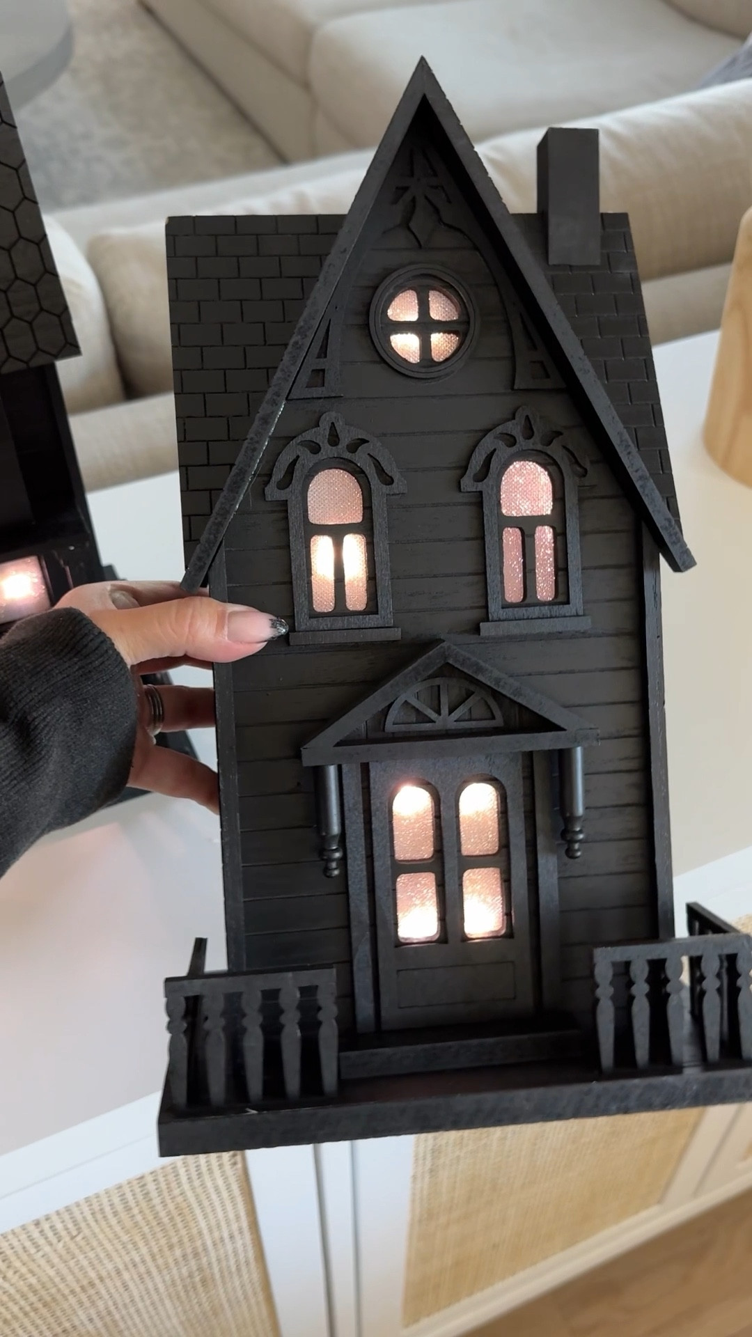If classic Halloween is your vibe, these stunning haunted mansions are a must-have! 🖤🏰 Spooky, chic, and ready to glow up your decor game. ✨ 

#LTKHome #LTKVideo #LTKSeasonal