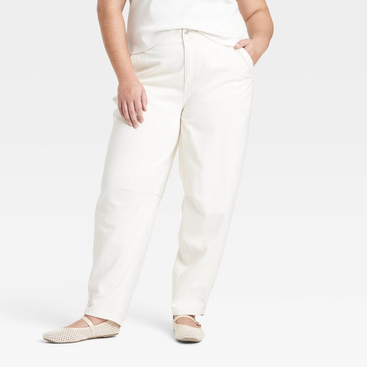 Women's High-Rise Barrel Leg Jeans - Ava & Viv™ | Target