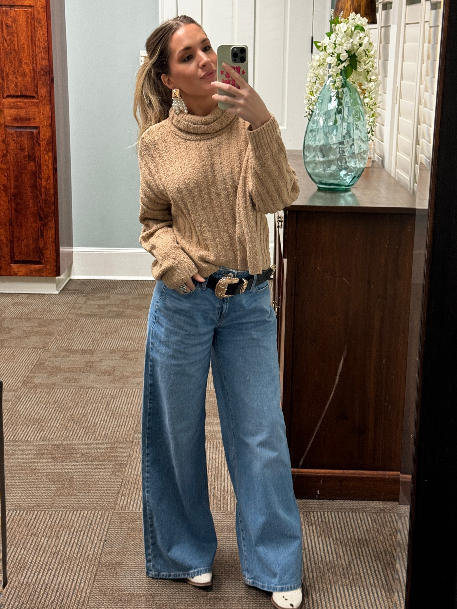 Wing night calls for baggy jeans and an oversized sweater - the perfect winter outfit 

#style #denim #ootd

#LTKstyletip #LTKover40 #LTKSeasonal