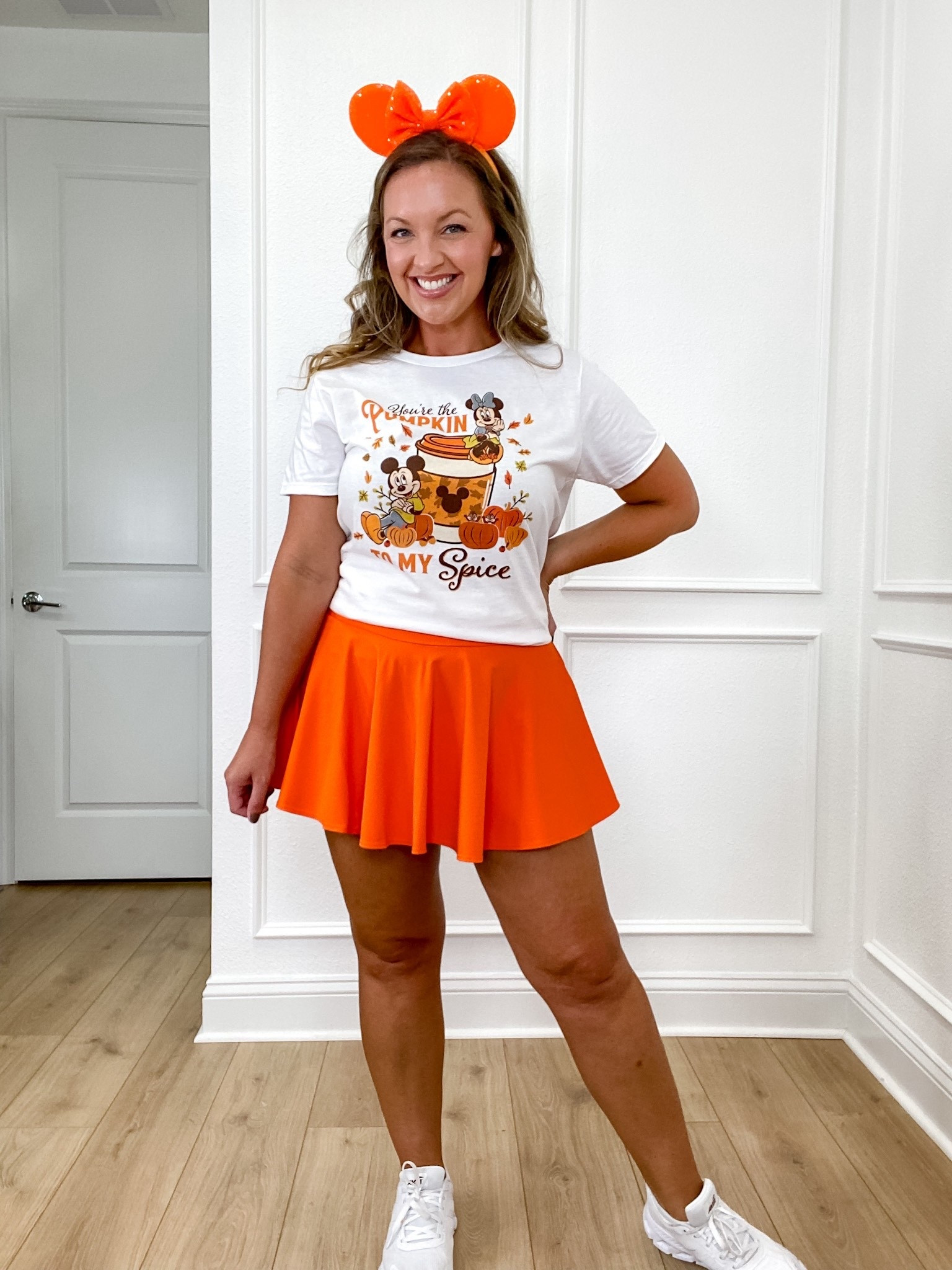 Disney Fall Outfit perfect for September/October trips to Disney! Love this fun  pumpkin spice Mickey and Minnie  fall Disney tshirt from Amazon! I couldn’t believe how cute it was ! This orange active skirt was super comfy too! I sized up to a large skirt and large women’s tee!  🍁Disney outfit idea for fall, Halloween Disney outfit, amazon Disney outfit, Disney tshirt, Disney tee, Disney pumpkin spice tshirt , fall outfit idea for Disney , Mickeys not so scary Halloween party outfit idea, pumpkins 🎃 #amazon #amazonfashion #disneyoutfit #falldisneyoutfit #disneytshirt #halloween #disney #disneyoutfitidea #falldisney #disneyhalloween #amazondisney


#LTKSeasonal #LTKTravel #LTKFindsUnder50