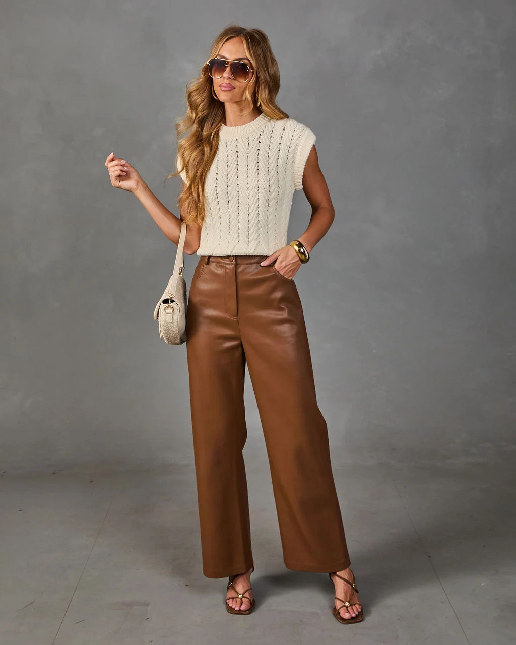 Fall Chapter Ultra High Rise Vegan Leather Pants | VICI