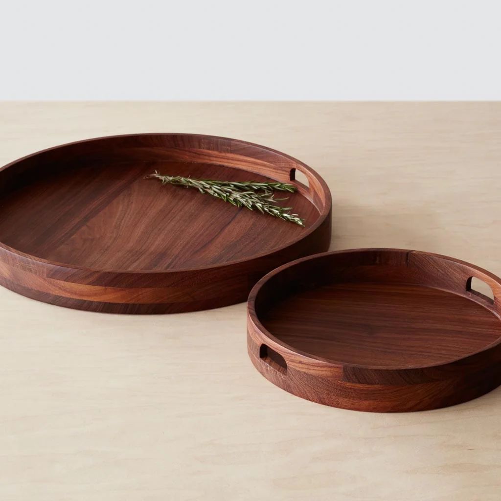 Tikal Round Wood Tray | The Citizenry