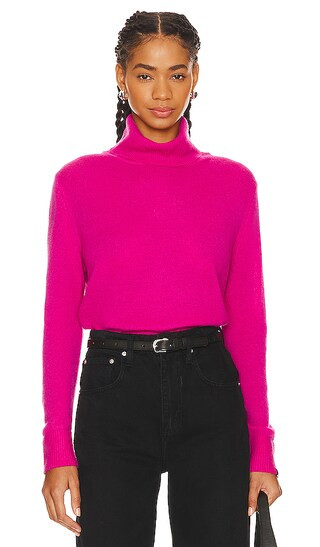 Sloane Cashmere Turtleneck in Bright Rose | Revolve Clothing (Global)