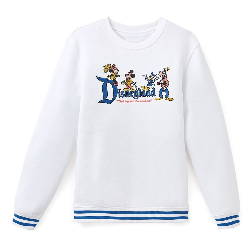 Mickey Mouse and Friends Disneyland 70th Anniversary Fashion Pullover Sweatshirt for Men | Disney Store