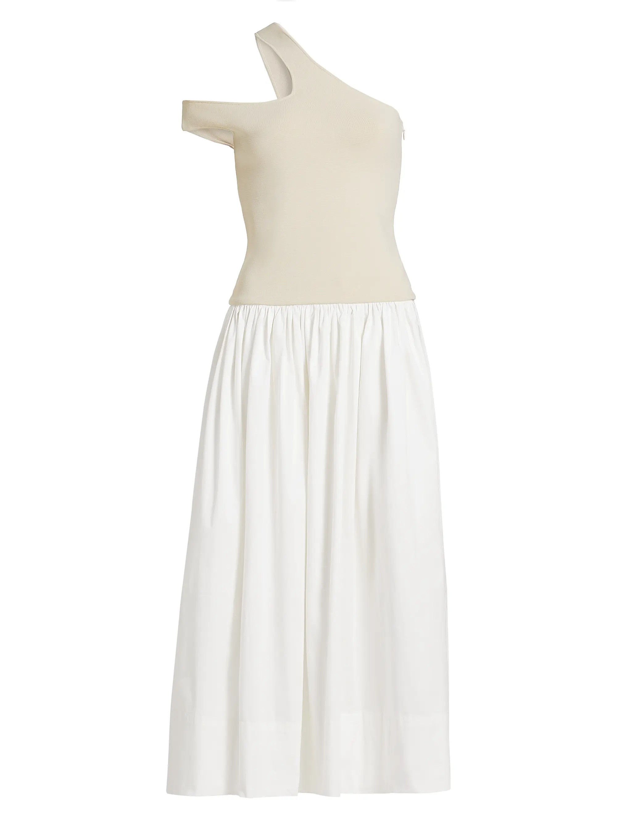 Tori Stretch-Cotton Cut-Out Midi-Dress | Saks Fifth Avenue