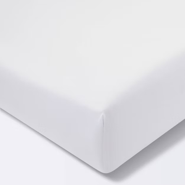 Fitted Crib Sheet Solid - Cloud Island™ White | Target