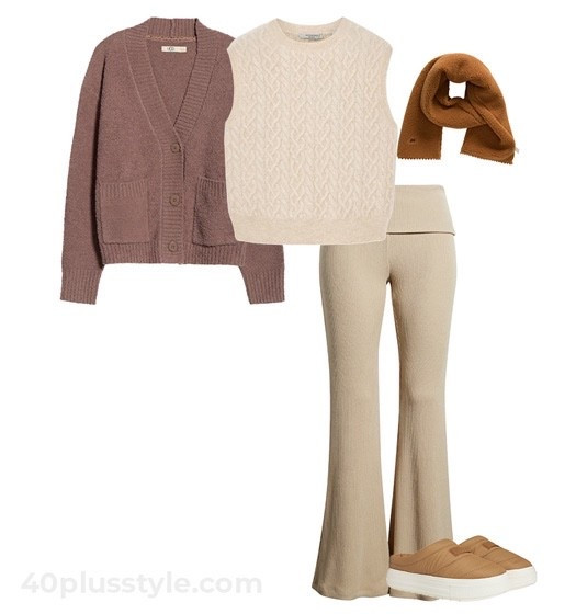 Luxe Loungewear Outfits For Cozy Winter Days At Home

STYLE TIP: When choosing loungewear: 
look out for luxurious fabrics like cashmere, silk, and satin that feel great against your skin. If you’ll be venturing out, then choose loungewear that is kind of a hybrid between pajamas and athletic wear – athleisure, if you will – so you can wear your loungewear outside without looking like you’re ready for bed.

#40plusstyle #capsulewardrobe #LTKstyletip #LTKfit #LTKFind #LTKOver40 #LTKStyleTip #LTKSeasonal

#LTKmomlife #LTKgrwm #LTKootd