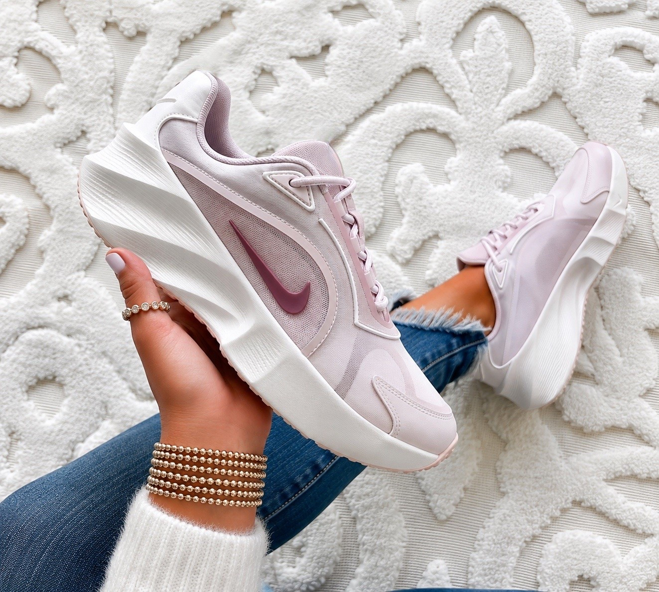 Nike Aura Edge sneakers runs true to size now $43 originally $95 with code dayone at checkout