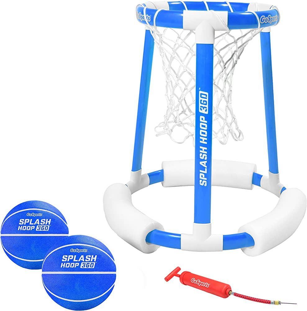 GoSports Splash Hoop 360 Floating Pool Basketball Game | Includes Hoop, 2 Balls and Pump | Amazon (US)