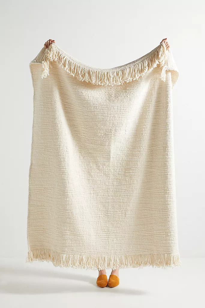 Textured Kadin Throw Blanket | Anthropologie (US)