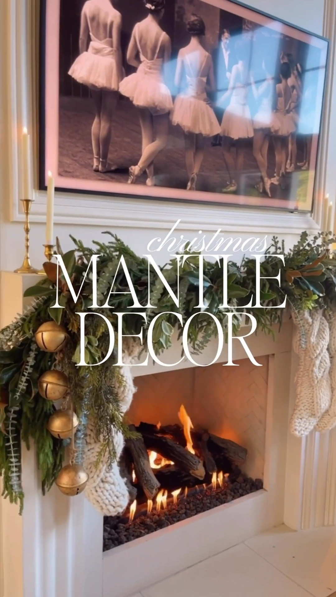 Christmas mantle decor 

#LTKHoliday