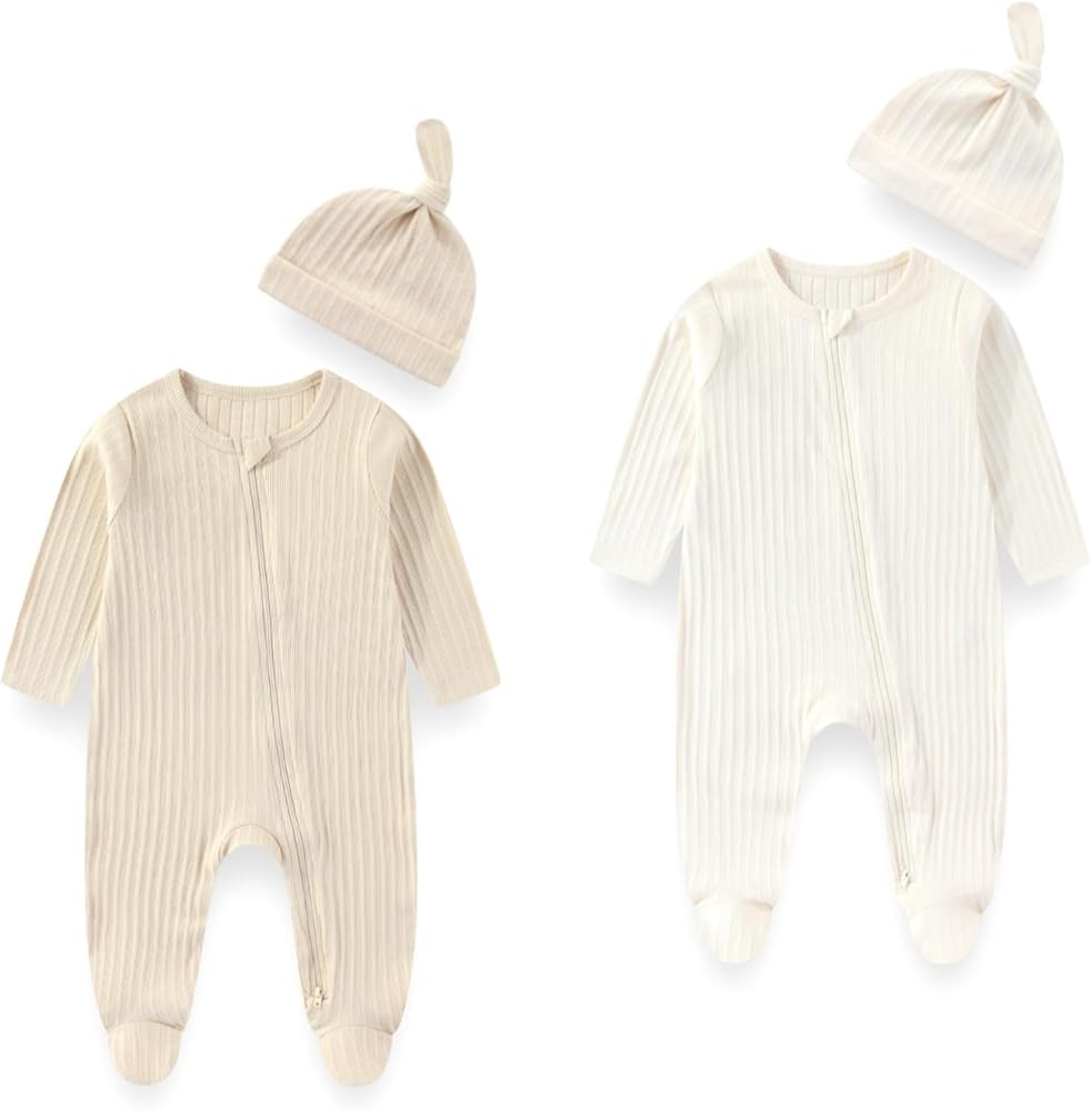 Long Sleeve Baby Footies With Accessories Cotton Unisex Infant Romper New born Clothes For Boys G... | Amazon (US)