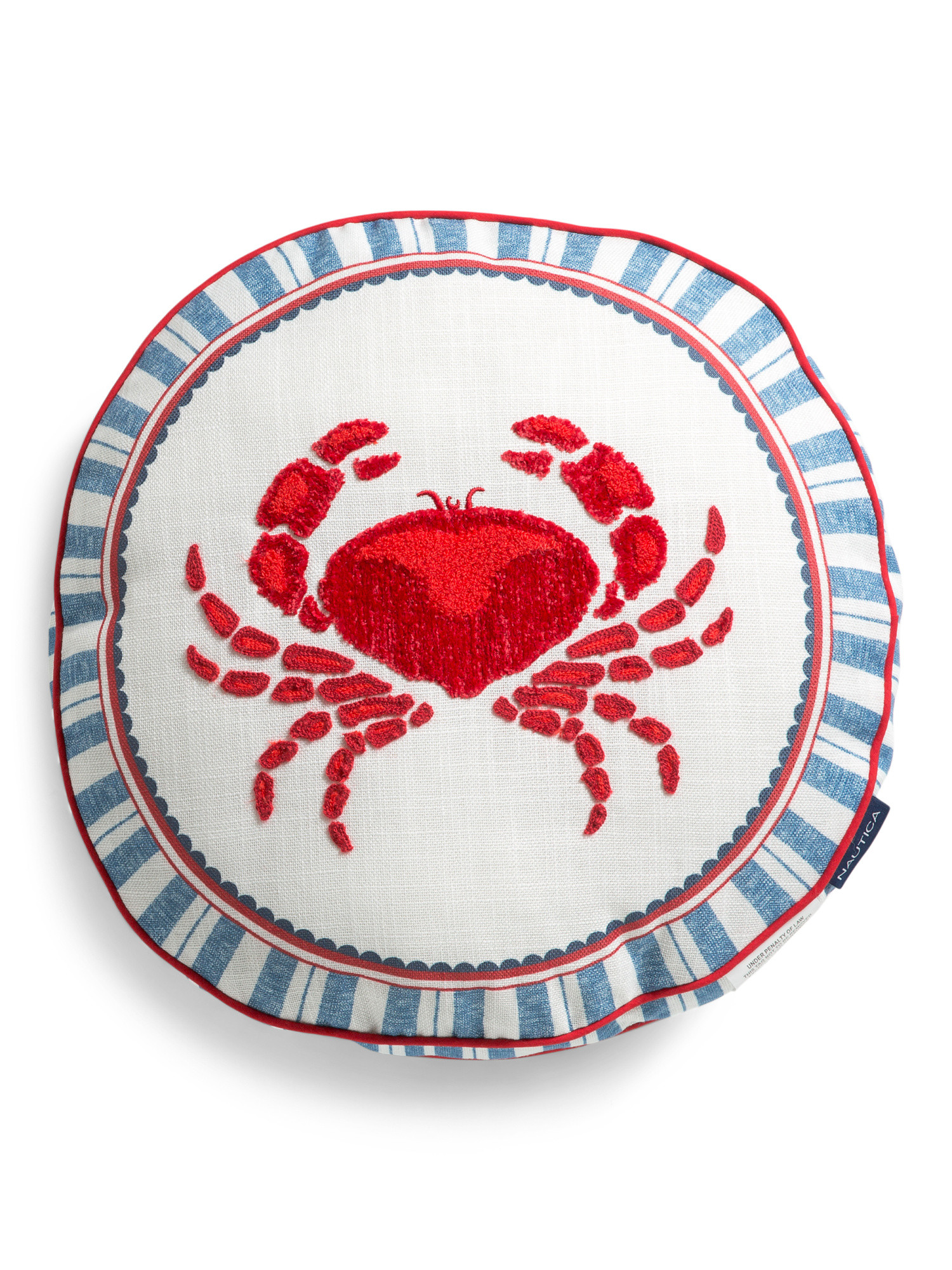16x16 Lewis Crab Round Indoor Outdoor Pillow | TJ Maxx