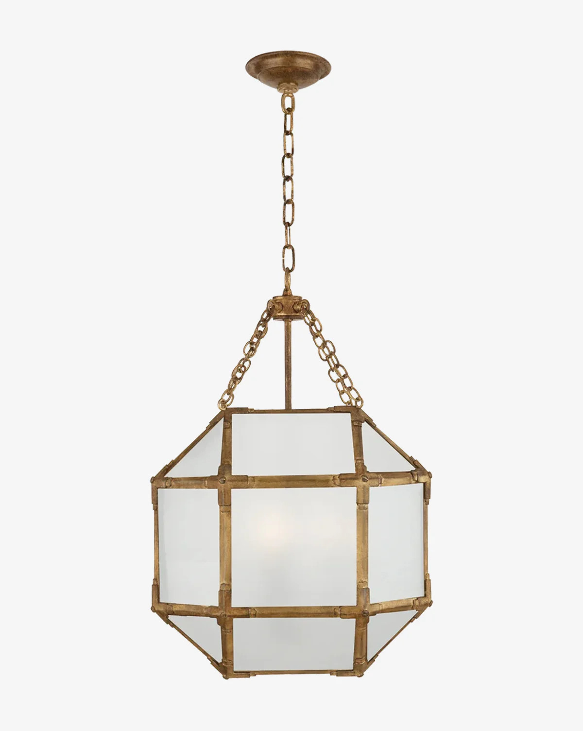 Morris Lantern Small/Gilded Iron/Frosted Glass | McGee & Co. (US)