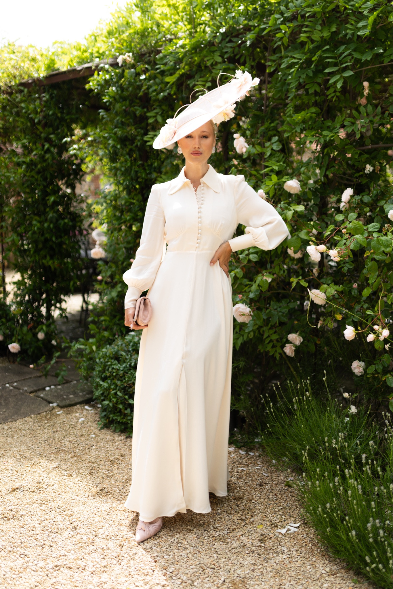 Royal Ascot outfit 🤍
LK Bennett dress, Vivienne Sheriff hat, Emmy London shoes & bag, white dress, races outfit, white outfit, summer style, classic style, races day 

#LTKstyletip #LTKSeasonal #LTKeurope