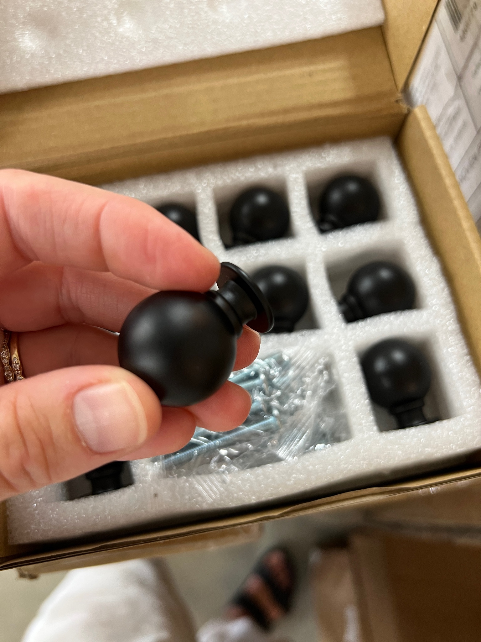 Cabinet hardware. Matte black knobs. 

#LTKfindsunder50 #LTKstyletip #LTKhome