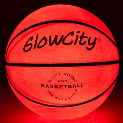GlowCity Glow in The Dark Basketball - Light Up, Indoor or Outdoor Basketballs with 2 LED Lights ... | Amazon (US)