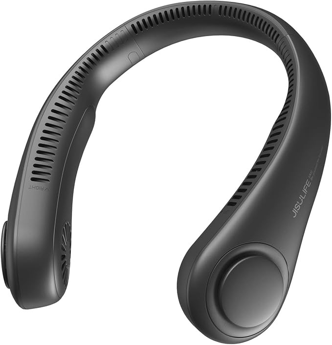 JISULIFE Portable Neck Fan, Hands Free Bladeless Fan, 4000 mAh Battery Operated Wearable Personal... | Amazon (US)