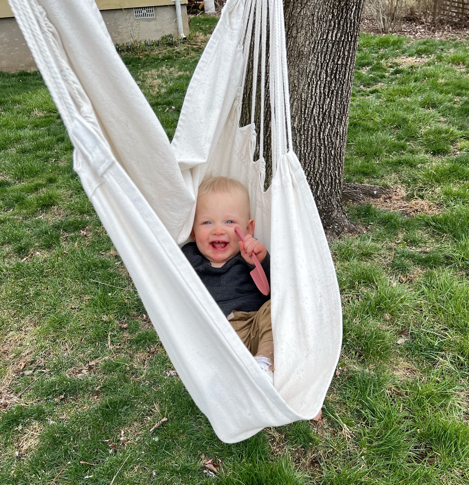 We are soaking in all the Spring days! I got this chair swing as a gift but we have made so many memories with it!

#LTKunder100 #LTKhome #LTKfamily