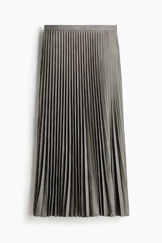 H & M - Pleated skirt - Grey | H&M (UK, MY, IN, SG, PH, TW, HK)