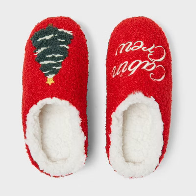 Kids' Cabin Crew Scuff Slippers - Wondershop™ Red | Target