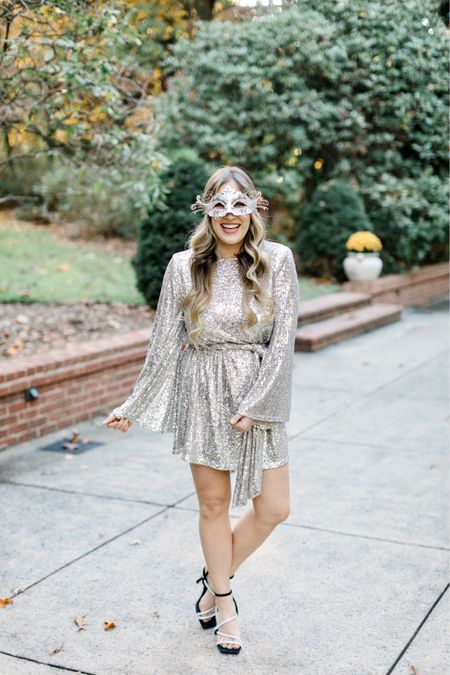 Gold Dress // sequin // New Years Party // Christmas Party // Long Sleeve // Masquerade Party // Heels // Glam // Formal // Date Night // Wedding // Winter Wedding // Special Occasion 

#LTKSeasonal #LTKHoliday #LTKshoecrush