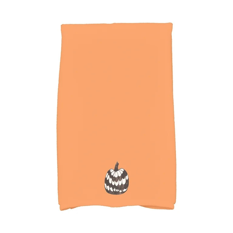 Simply Daisy Pumpkin Single 16x25 Inch Orange Halloween Print Kitchen Towel | Walmart (US)