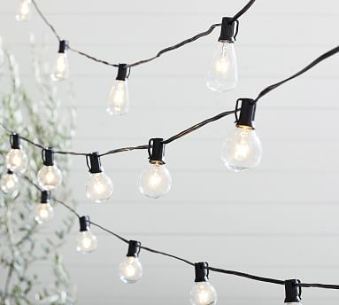 Globe Outdoor String Lights + Holder Posts | Pottery Barn (US)