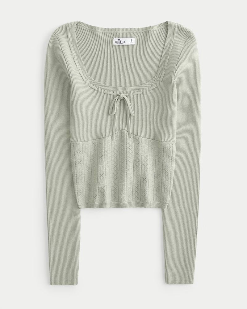 Textured Scoop Sweater | Hollister (US)