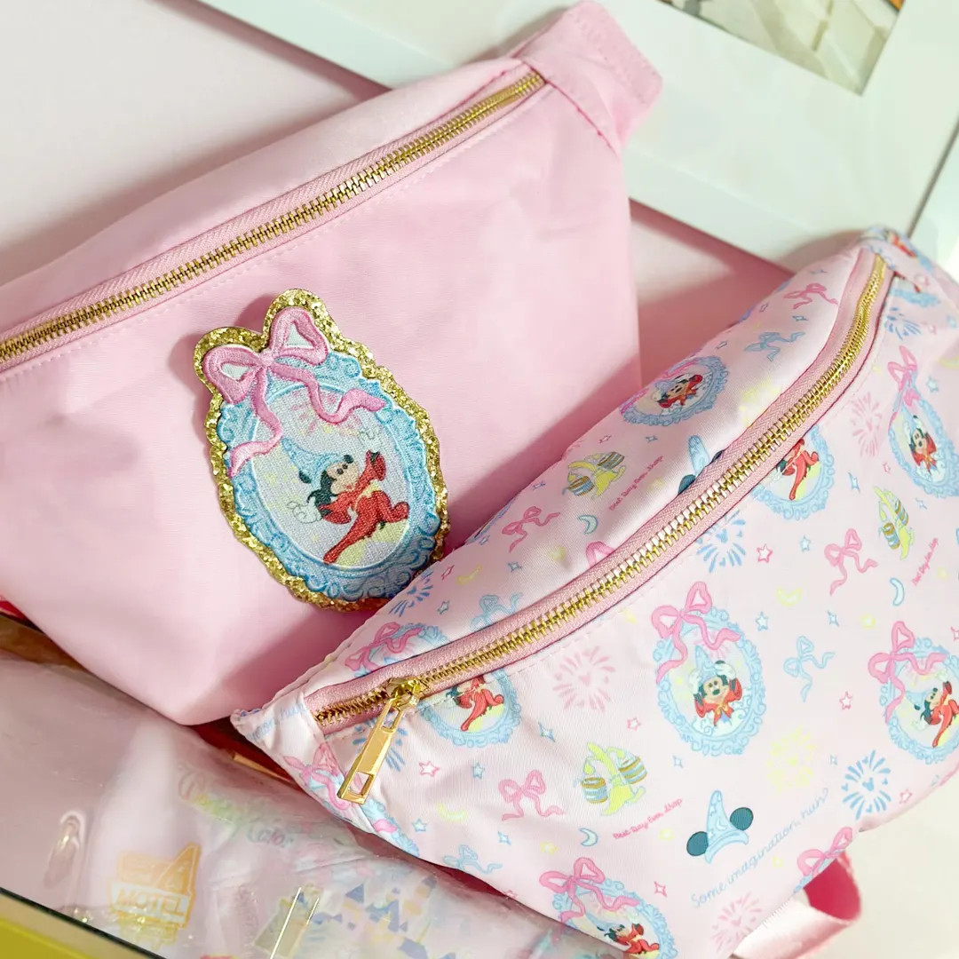 Pink Fantasmic Mickey Fanny Pack Disney Vacation Bag Extended Strap Disney Fanny Fantasia Mickey ... | Etsy (US)