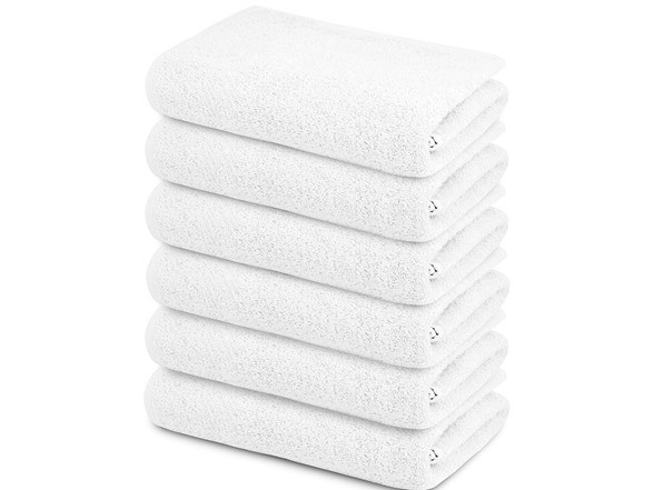 6pk 100% Cotton Bath Towel Set - $23.99 - Free shipping for Prime members | Woot!