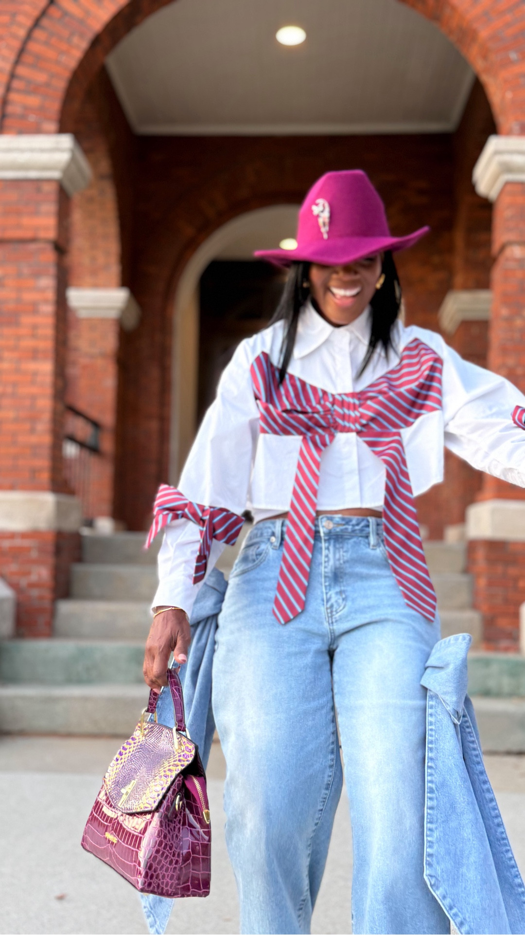 Big bows, bold moves! 

But seriously… a moment for the jeans! Dressed down today, but trust me—they go all the way up. Total statement! 

Style doesn’t age—it evolves. Rock every look at every stage of life! 

Bag: @verano_hill 

#OOTD #StatementJeans #WideLegJeans #FallStyle #ChicAndBold #StyleOver40 #FashionForward #WardrobeEssentials #ElevatedCasual

statement jeans outfit, wide leg jeans style, fall outfit inspo, chic casual fashion, bold fashion look, women’s street style, elevated everyday outfits, style over 40, timeless fashion, ageless style inspiration.

#LTKNYFW #LTKFindsUnder50