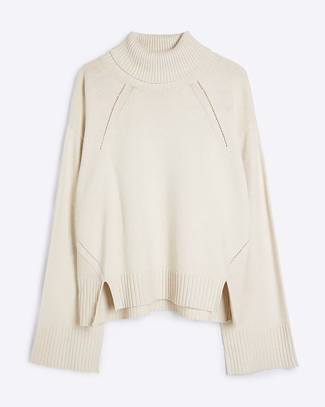 Cream Roll Neck Jumper | River Island (UK & IE)