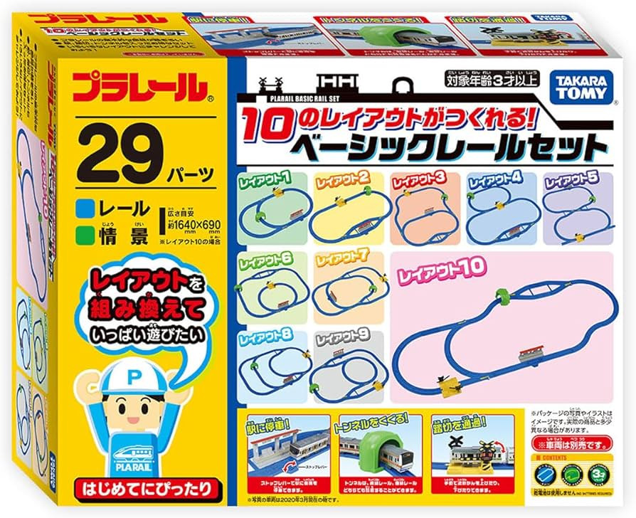 Takaratomy 10 Types Layout Plarail Basic Rail Set (Japan Import) | Amazon (US)