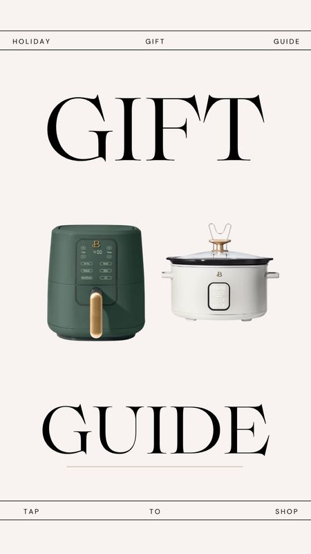 Gift guide for the cook! Air fryer. Crock pot. Beautiful by drew Barrymore. Walmart.  Apartment living. Home living. Cook  

#LTKGiftGuide #LTKHoliday #LTKhome