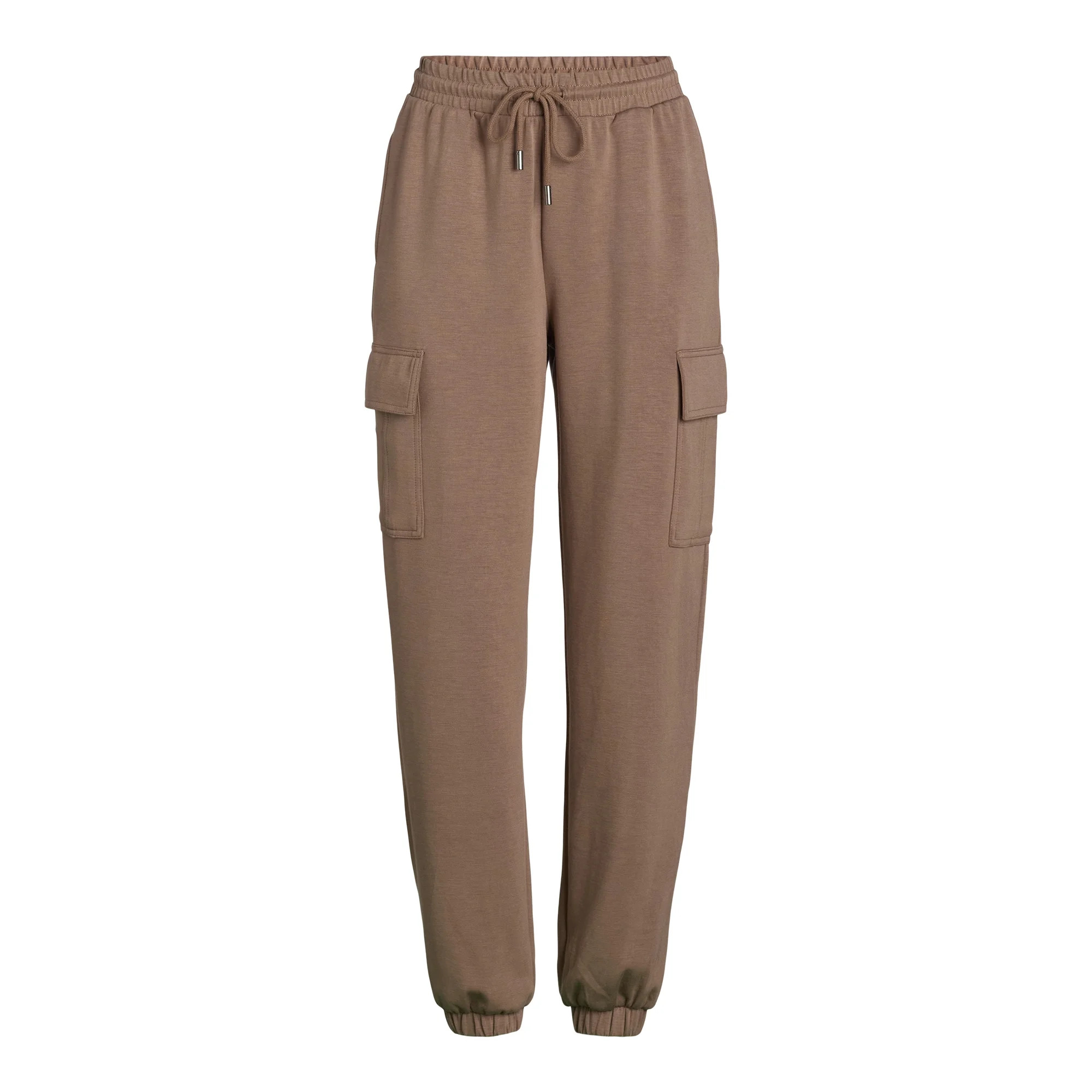 Scoop Women’s and Women's Plus Ultimate ScubaKnit Cargo Joggers, Sizes XS-4X - Walmart.com | Walmart (US)