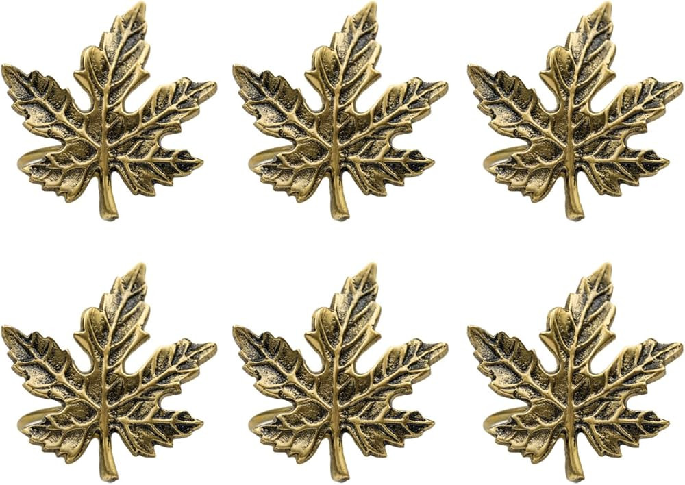 DII Christmas Thanksgiving Holiday Tabletop Décor Collection Decorative Napkin Ring Holder Set, ... | Amazon (US)