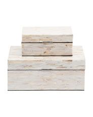 Set Of 2 Mother Of Pearl Boxes | TJ Maxx