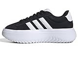 adidas Women's Grand Court Platform Suede Sneaker, Black/White/Black, 10 | Amazon (US)