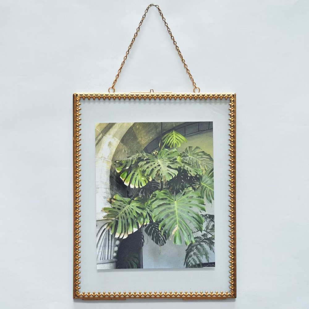 8"" x 10"" Pressed Glass Frame Brass - Opalhouse | Target