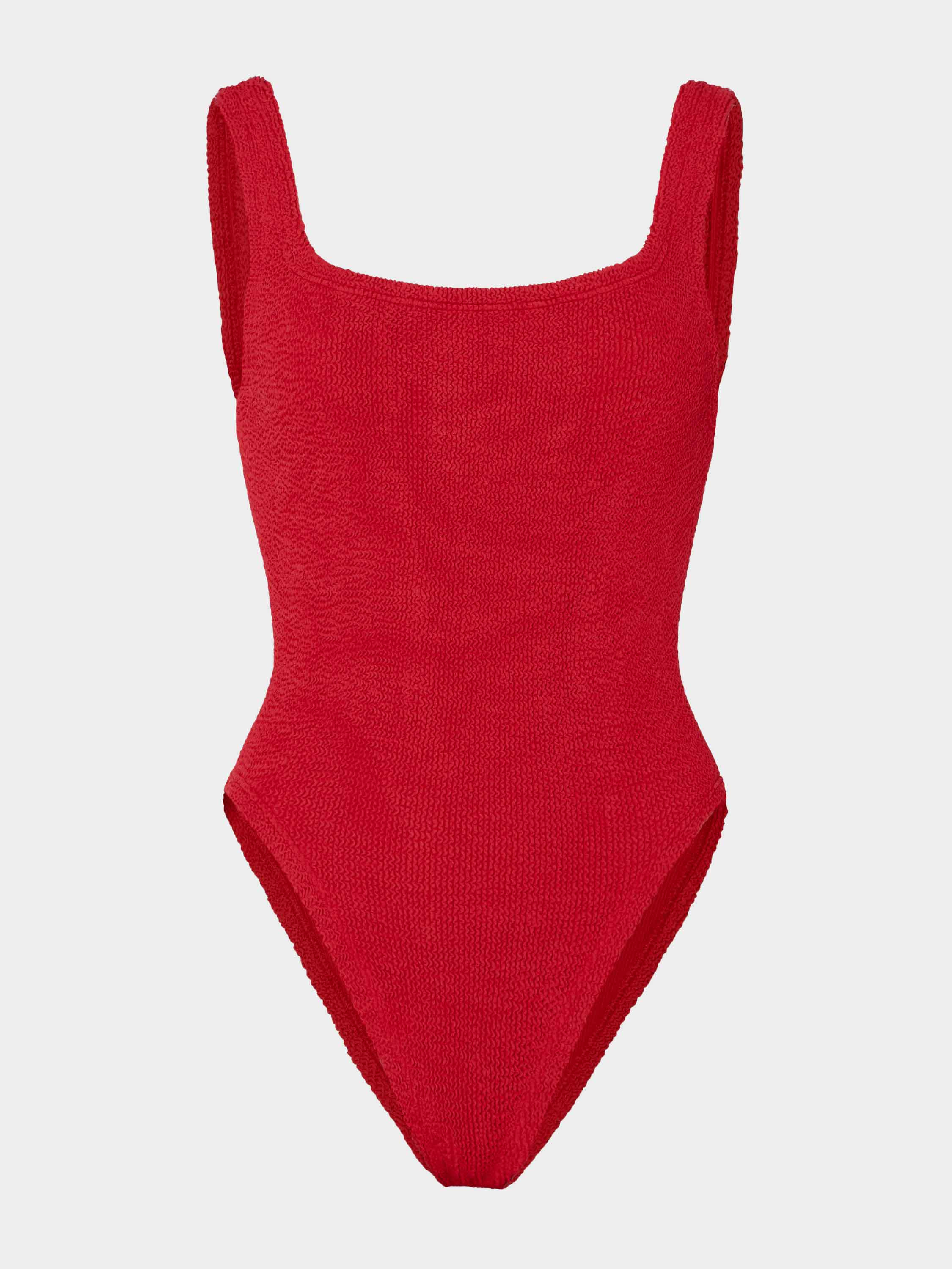Square Neck Swim - Red | HUNZA G