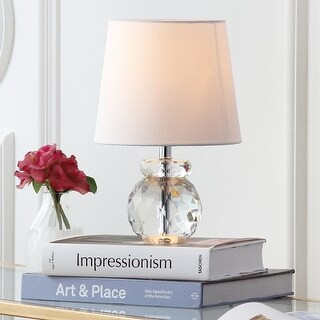 SAFAVIEH Lighting 13-inch Eunice Crystal Table Lamp - 9"x9"x13" | Bed Bath & Beyond