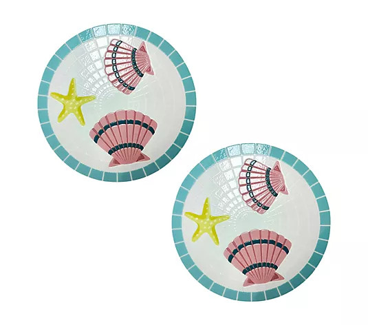 Temp-tations Outdoors S/2 Decorative Mosaic Stepping Stones - QVC.com | QVC