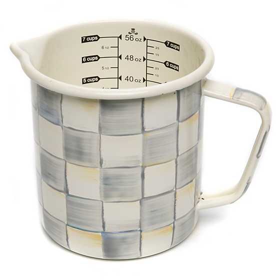Sterling Check Enamel 7 Cup Measuring Cup | MacKenzie-Childs