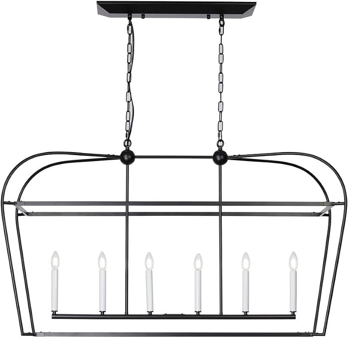Iron Art Living Room Pendant Light| Kitchen Creative Chandeliers| Industrial Wind Bar Hanging Lam... | Amazon (US)