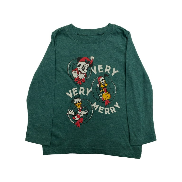 Disney Jumping Beans Infant Boys Green Mickey Mouse Pluto Holiday Tee Shirt 24m - Walmart.com | Walmart (US)