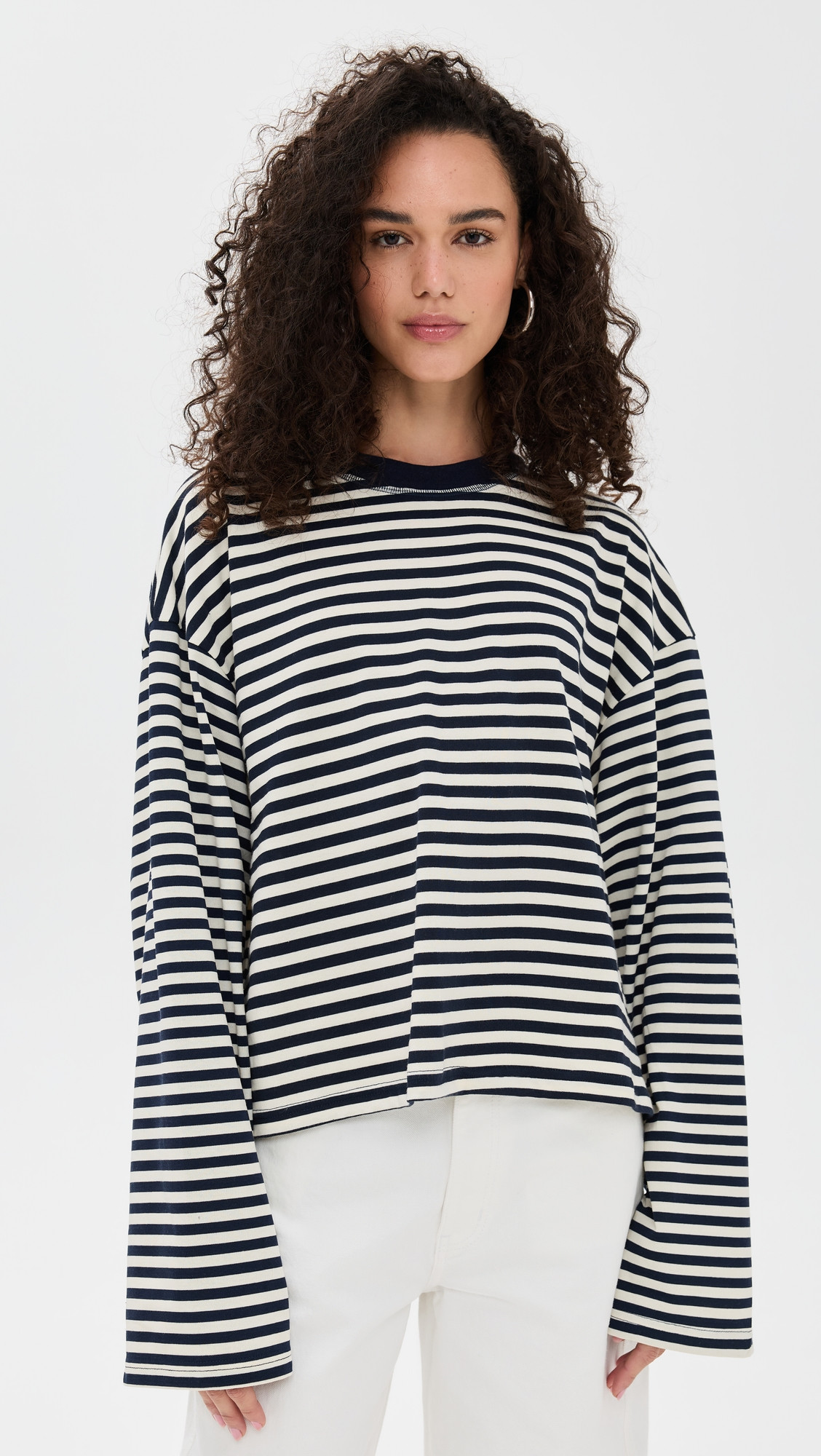 Lioness Bloom Long Sleeve Moss Stripe XXL | Shopbop
